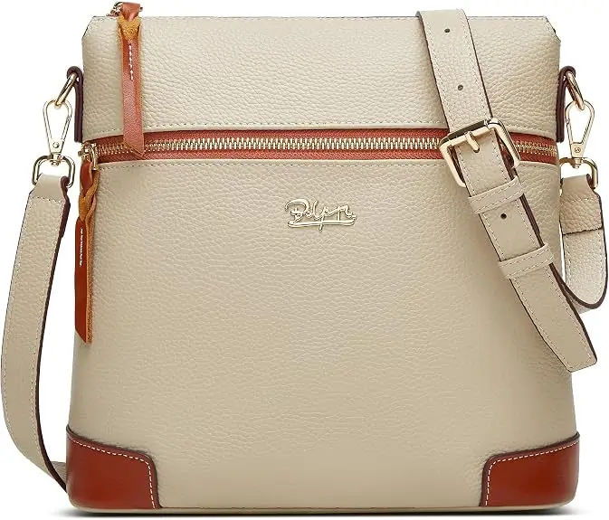 BOYATU Leather Crossbody Bag for Women: Designer Shoulder Purse for Travel - Trendy Genuine Leather Handbag for Everyday